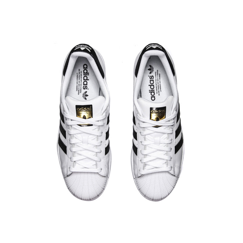 Adidas阿迪达斯男女中性鞋三叶草金标贝壳头板鞋休闲鞋小白鞋 C77124