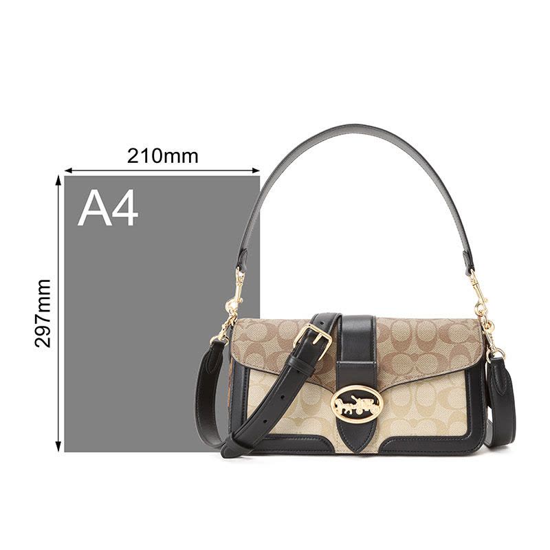 COACH 蔻驰 F 女士斜挎包 通勤肩背包 织物拼皮5509图片