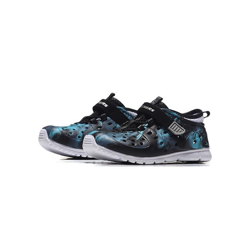 Skechers斯凯奇男婴童休闲鞋时尚低帮轻便运动鞋92811N 92811N/BKLB+浅 /125