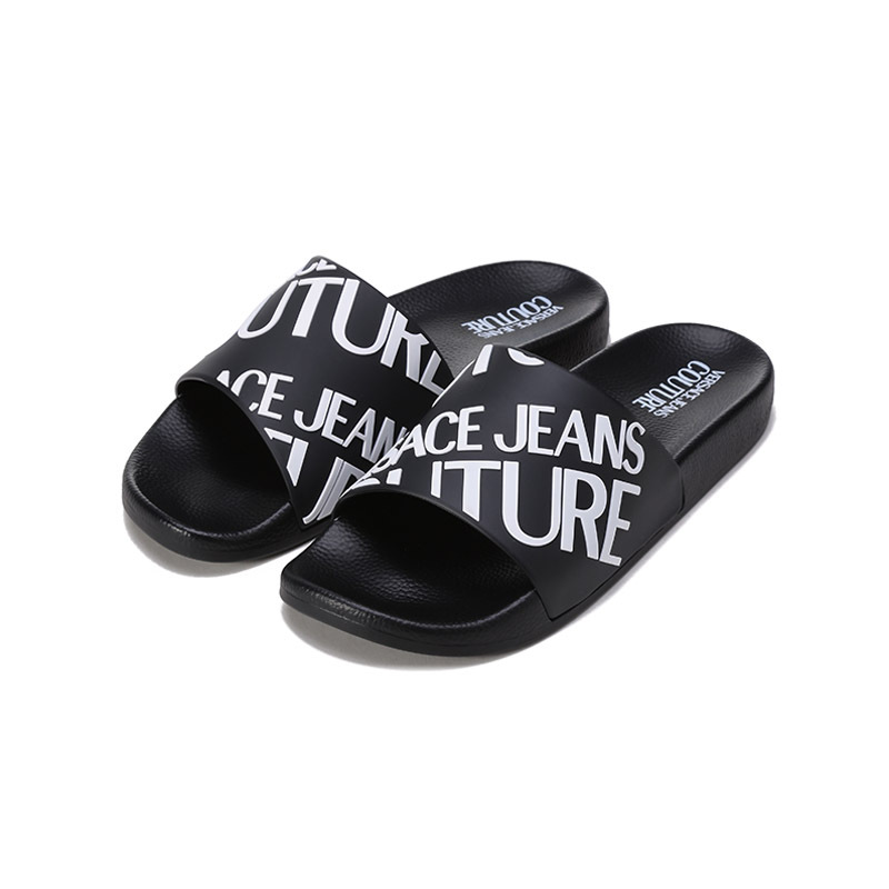范思哲 VERSACE JEANS COUTURE 男士橡胶拖鞋凉拖72YA3SQ1 71352