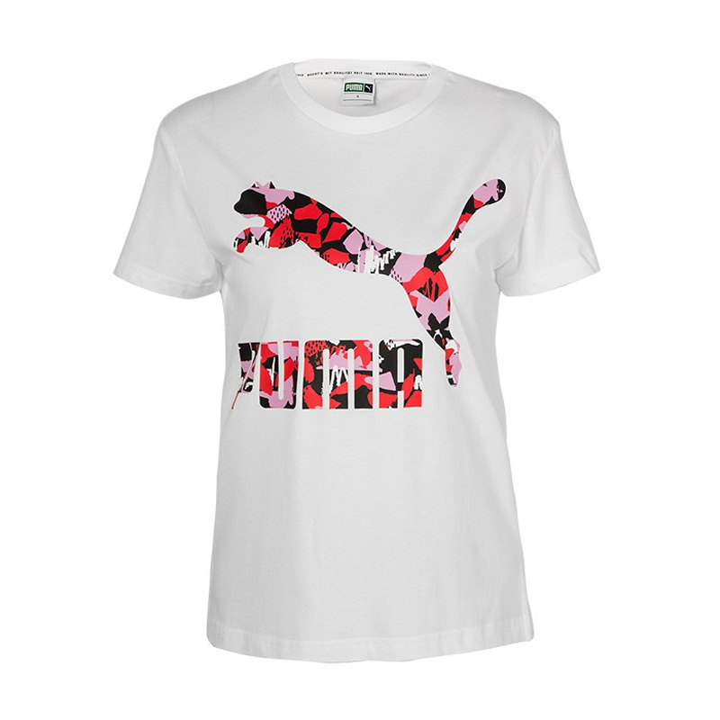 PUMA彪马女潮运动服短袖休闲上衣跑步T恤579406-72