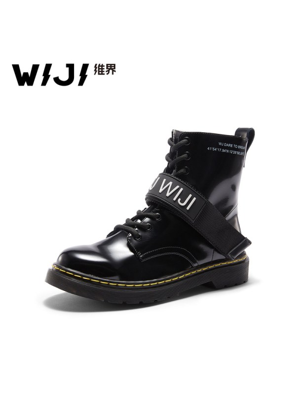 WIJI冬季新款时尚潮流休闲高帮鞋个性魅力气质青春欧美街头风女鞋