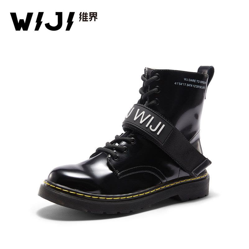 WIJI冬季新款时尚潮流休闲高帮鞋个性魅力气质青春欧美街头风女鞋图片