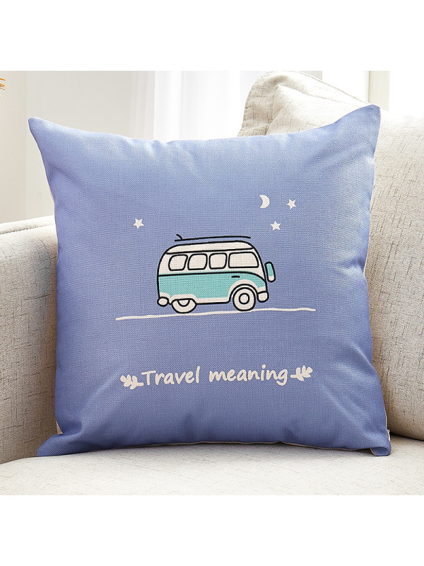 Ceba加厚亚麻布艺抱枕客厅大号靠垫沙发办公室床头靠枕腰枕简约靠背套