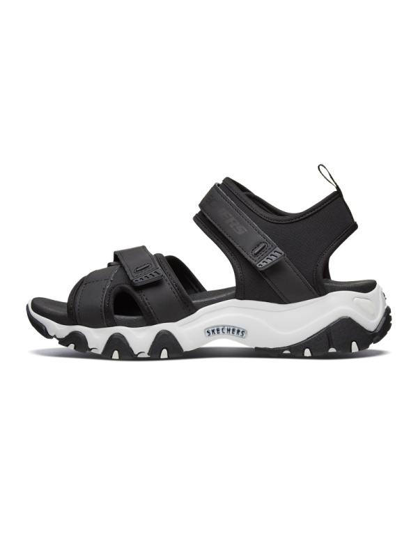 Skechers/斯凯奇女鞋厚底增高熊猫凉鞋魔术贴沙滩鞋66666188