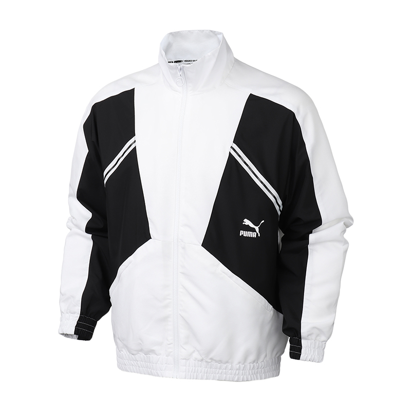 PUMA彪马男装运动服拼接撞色休闲梭织外套夹克597368