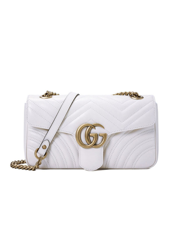 预售GUCCI GG Marmont 单肩包 443497小号 25x14x6.5CM