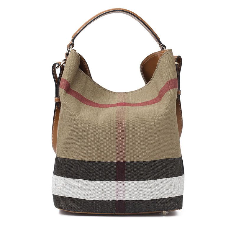 BURBERRY 经典格纹水桶包3945742图片