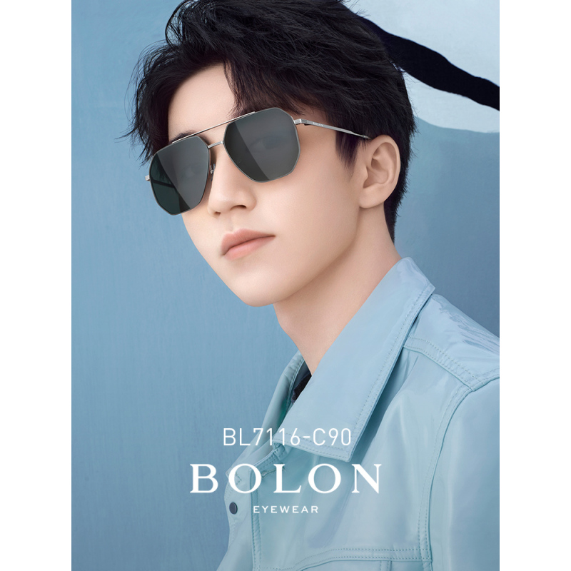 BOLON暴龙太阳镜男飞行员墨镜王俊凯同款蛤蟆镜开车墨镜BL7116