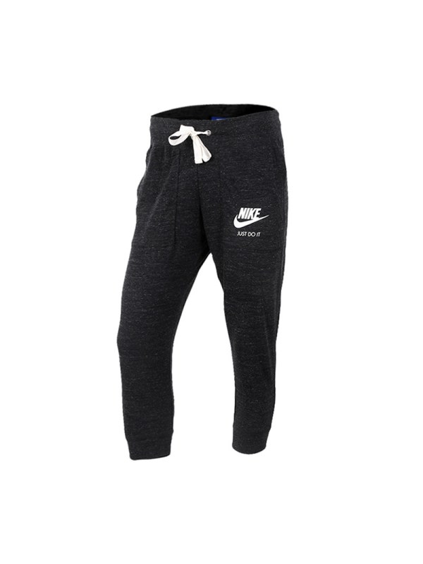 NIKE耐克夏女子针织系带透气收腿运动长裤 883724-010