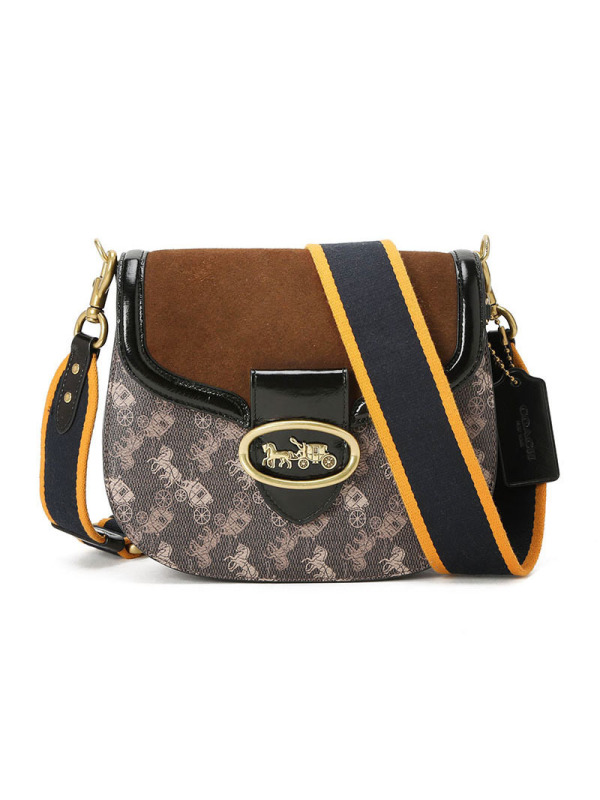 【预定】20新款 COACH KAT 20 马车图案印花马鞍包 88236 17.1*20.9*6.3CM