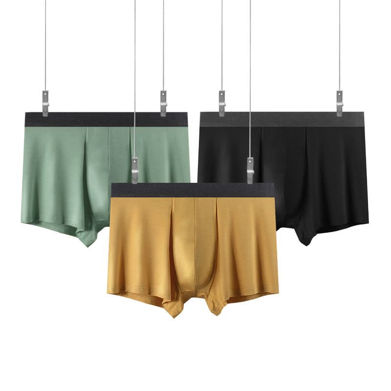 莫代尔内裤桔内同款男士内裤品牌大码石墨烯蕉凹内裤男图片