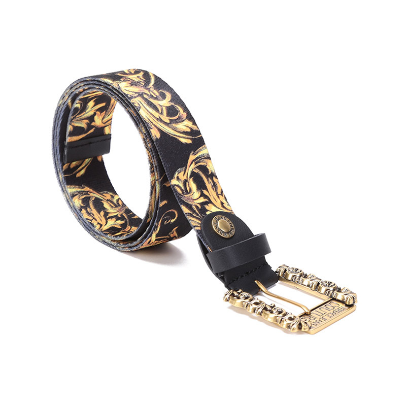 VERSACE JEANS COUTURE 范思哲 男士仿古可裁剪针扣腰带 72YA6F02 ZS273