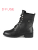 D：Fuse/迪芙斯冬牛皮圆头中跟马丁短靴女鞋DF54115145