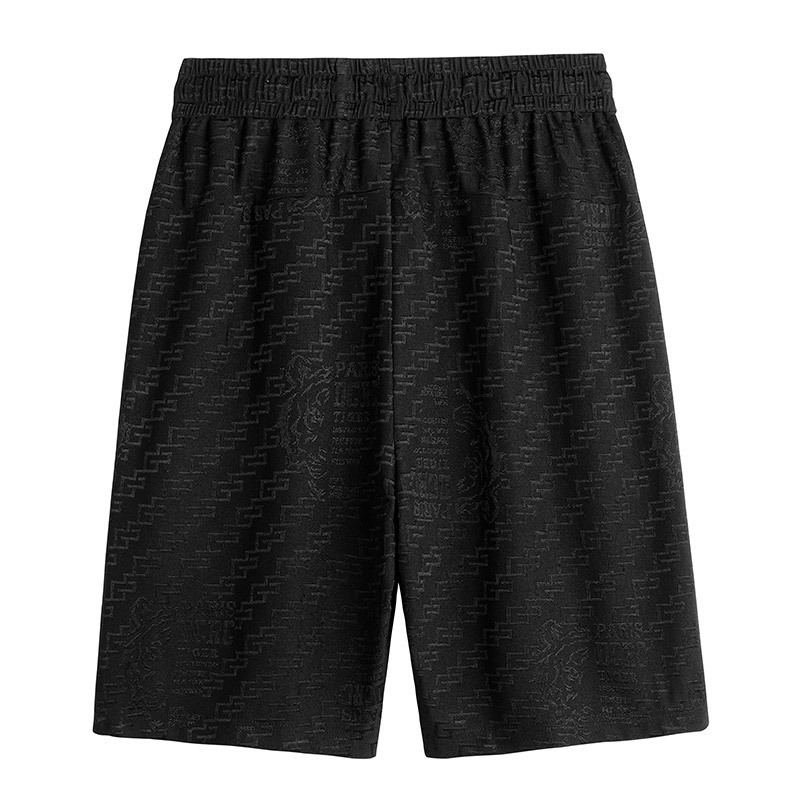 夏季新款男士大码速干短裤男胖子潮流加肥加大宽松休闲运动五分裤