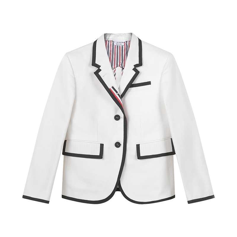 汤姆·布朗 THOM BROWNE 女士棉质FIT 3高袖笼版型西服外套上衣九分袖学院风FBC010B 07554