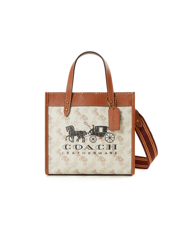 COACH蔻驰 FIELD 22 马车图案印花托特包 C8456 奢侈品女包