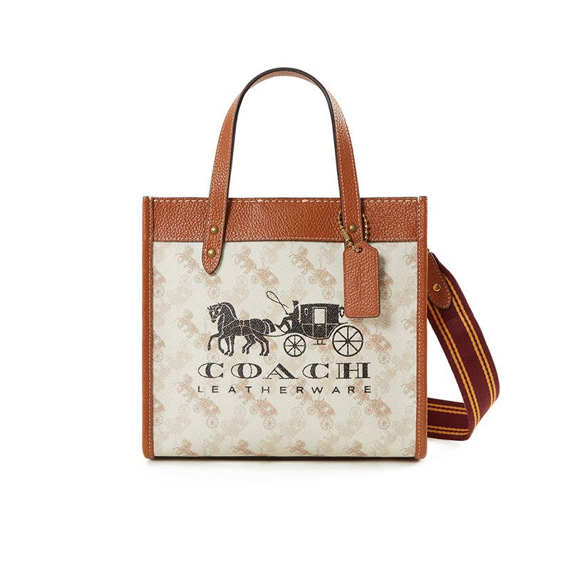 COACH蔻驰 FIELD 22 马车图案印花托特包 C8456 奢侈品女包图片