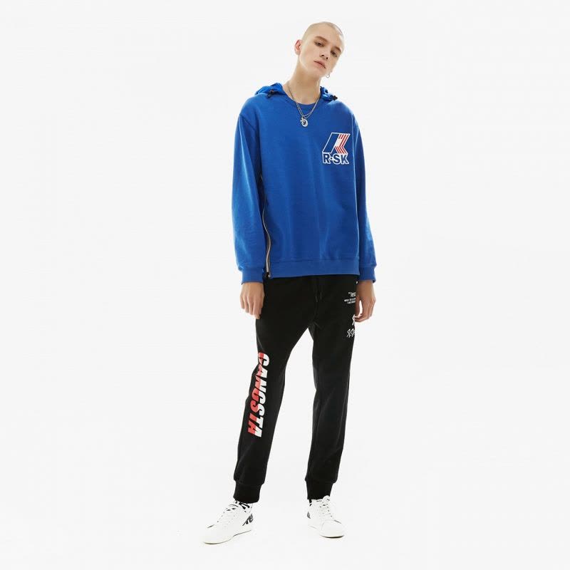 马克华菲潮牌RESHAKE华菲型格男装2019春新款情侣装卫衣男连帽简约潮流百搭图片