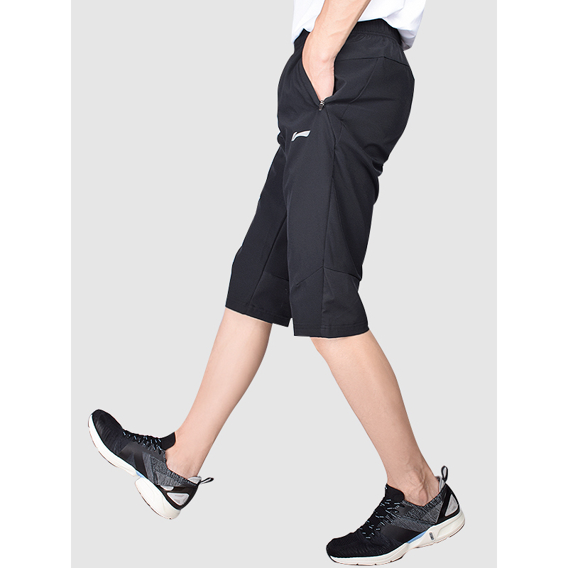 李宁(li-ning)七分裤男士速干轻薄透气轻质舒适休闲潮流运动休闲跑步