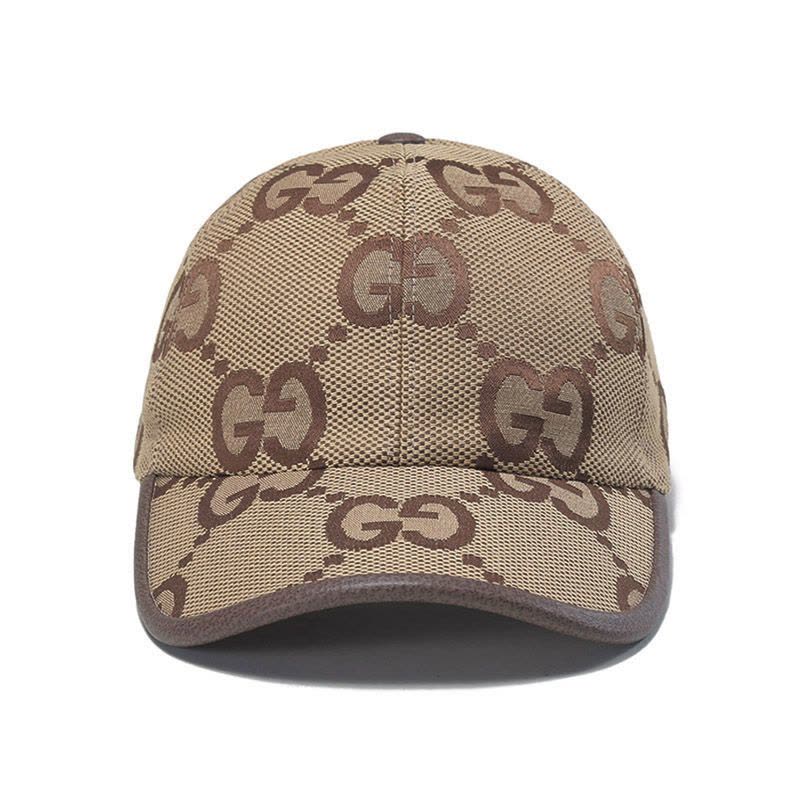 GUCCI 古驰男女同款织物配皮帽子棒球帽鸭舌帽681264 3HAGJ【价格图片