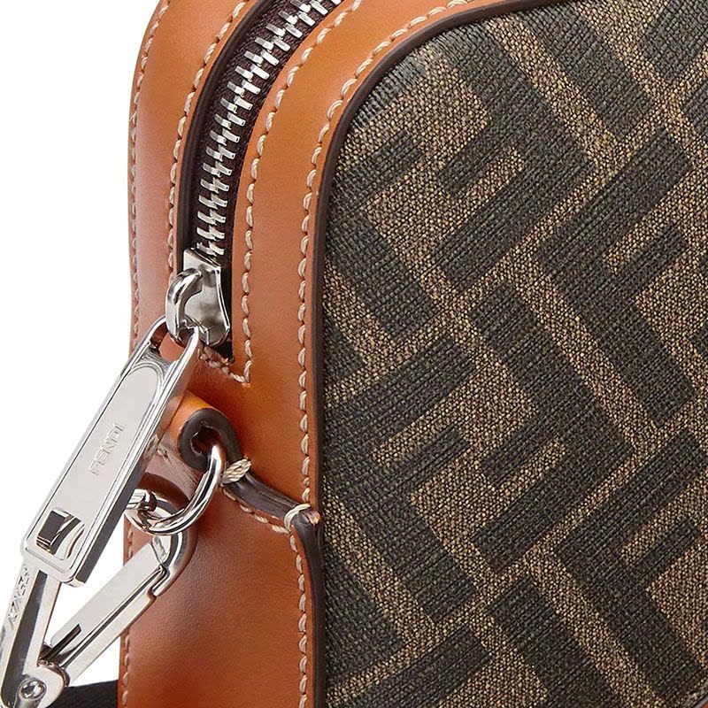 预售FENDI 相机包 FF标识 织物拼皮 7M0286图片