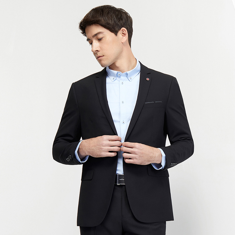 柒牌seven男装西服休闲时尚男单西一粒扣单件西服青年西装