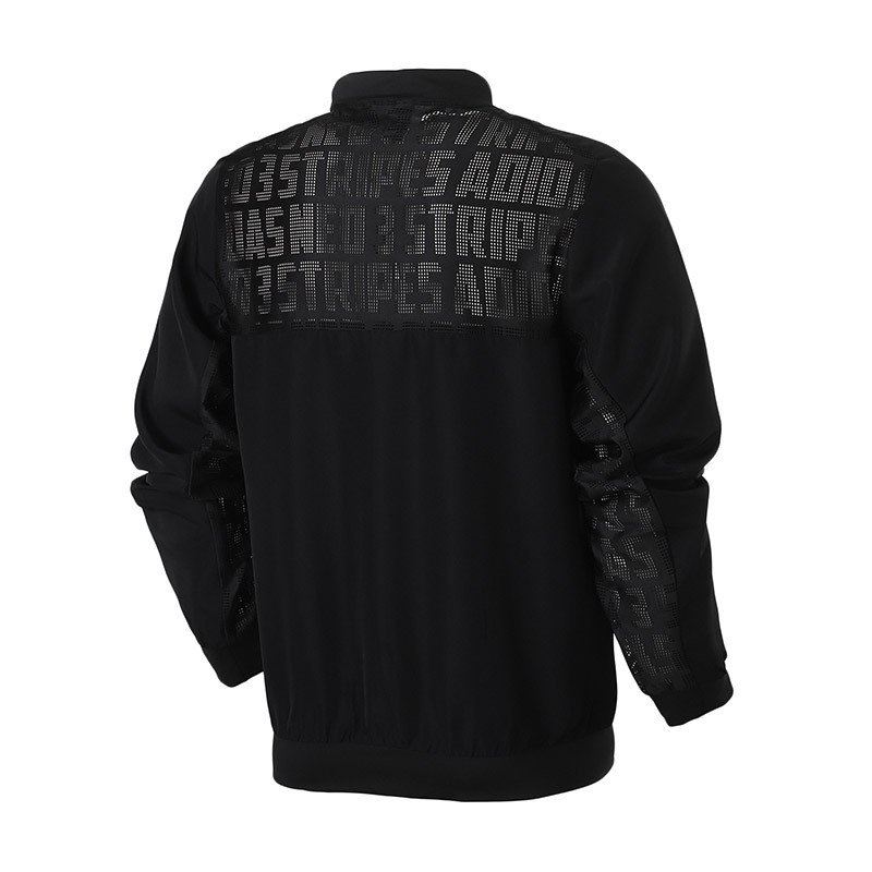 adidas阿迪达斯NEO男子外套飞行领休闲运动服DN7378 L DN7378黑色