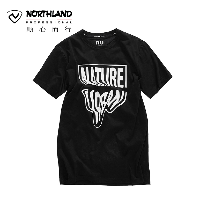 诺诗兰（NORTHLAND）运动户外NU系列男式时尚印花短袖T恤KL075408