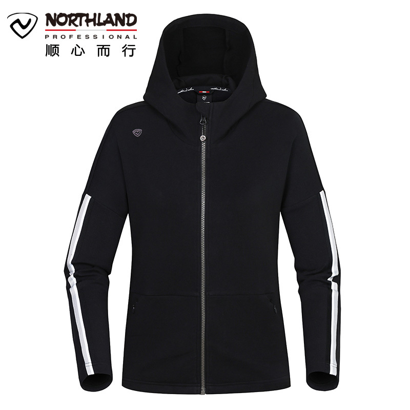 诺诗兰（NORTHLAND）运动户外女式休闲时尚连帽长袖卫衣GL082622