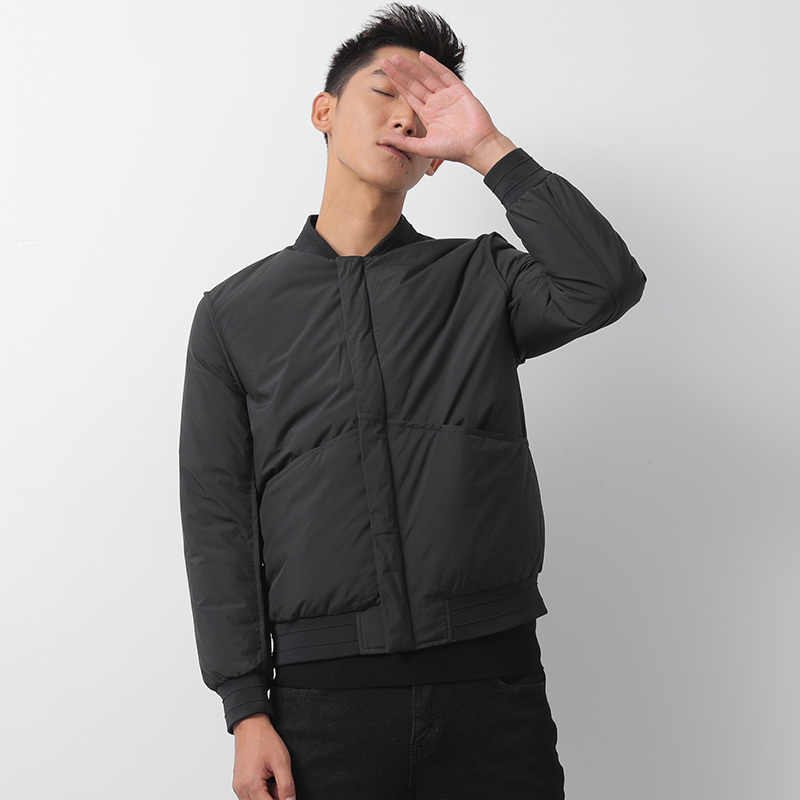 鸭鸭(yaya)羽绒服男短款冬新款轻薄修身立领青年帅气男士外套潮