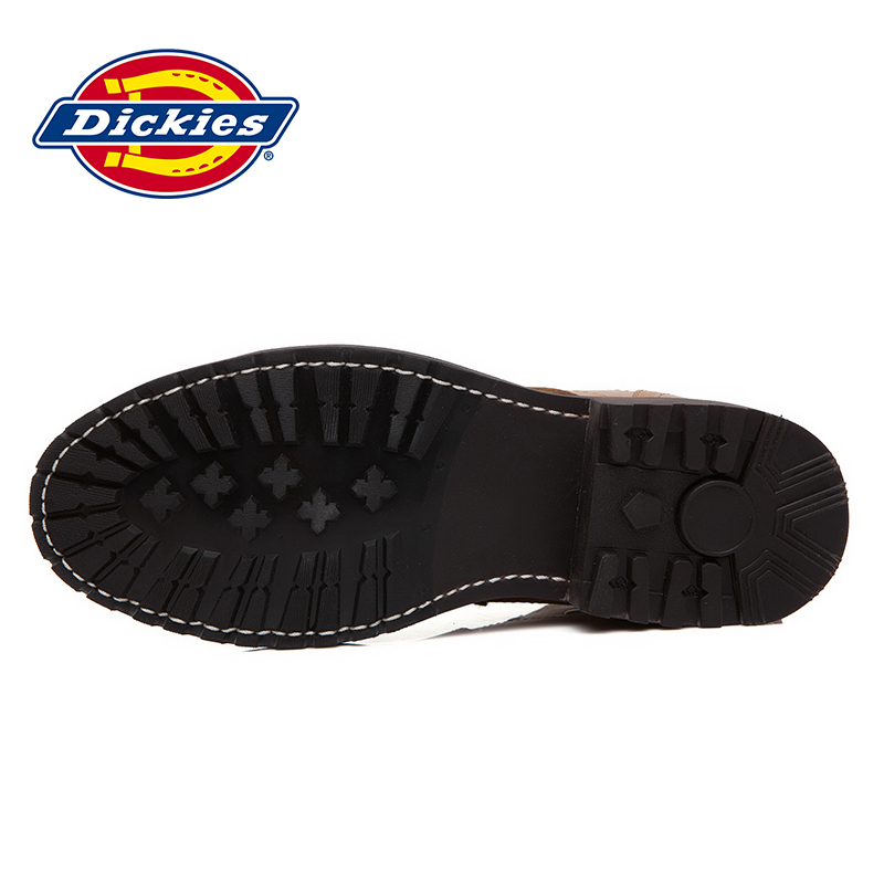 DICKIES男靴2019秋冬季马丁靴男个性擦色真皮男靴子中筒复古橡胶底潮流皮靴男士174M50LXS72