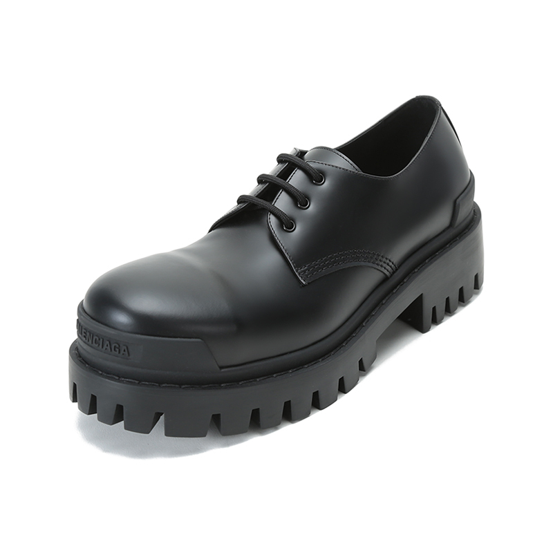 balenciaga巴黎世家男士牛皮革系带厚底鞋休闲皮鞋600600wa960
