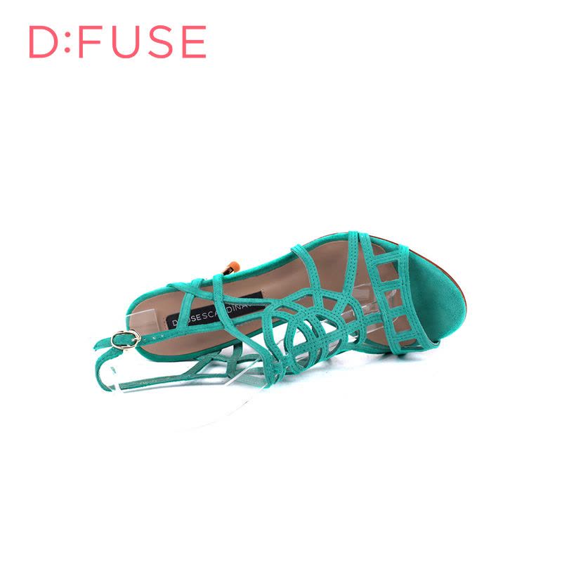 D：Fuse/迪芙斯羊反绒金属凉鞋女鞋子DF52111001_jmd36图片