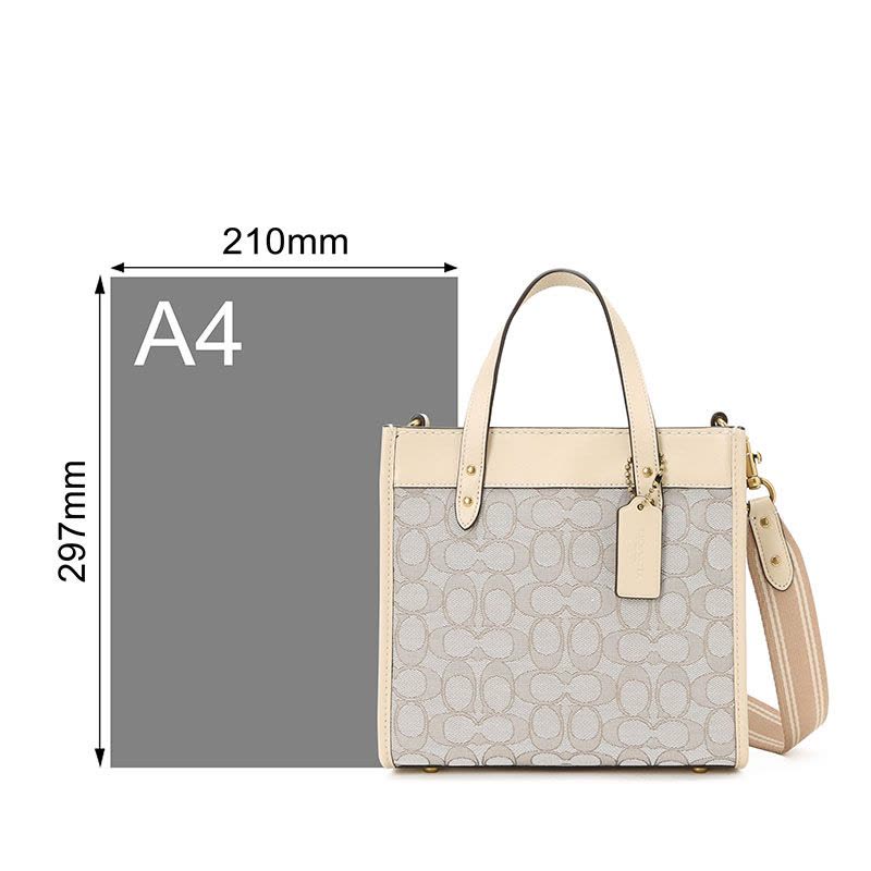 COACH FIELD TOTE TOTE包 LOGO印花 织物拼皮 C3865图片