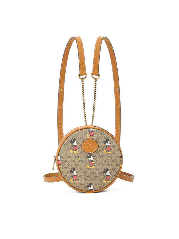 古驰GUCCI DISNEY 双肩包 米奇老花 女士双肩包 603730