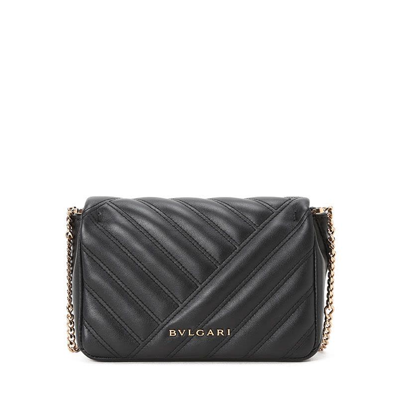 预售 BVLGARI 宝格丽 Serpenti Cabochon 单肩包 斜挎包 口盖包迷你 经典蛇头绗缝皮288755图片