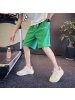 港风潮男夏季新款个性字母牛仔裤嘻哈ins潮高街短裤