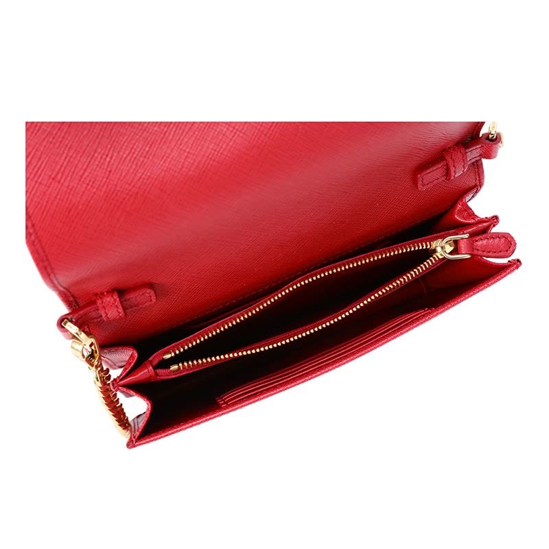 预订PRADA 链条单肩包 1BP006 COW 金属字母标18*12*4.5CM图片