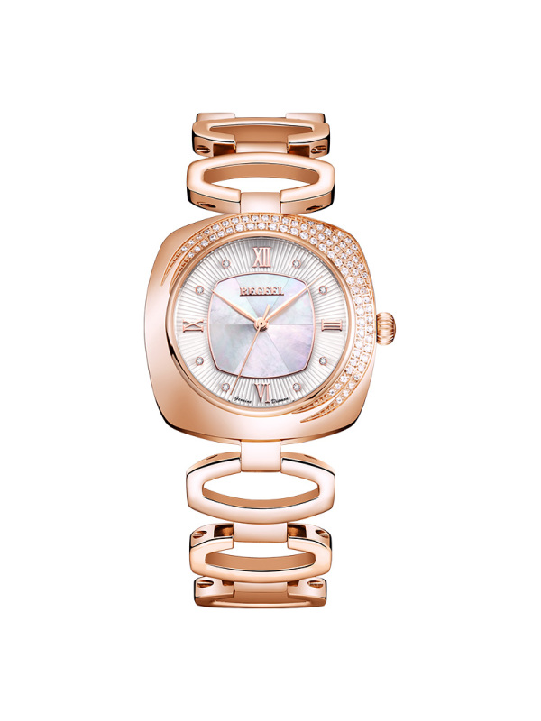 宾爵begeel手表鎏金系列星海魅影女士手表真钻石英表女表镀金时尚潮流