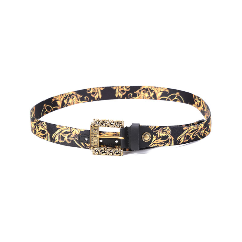 VERSACE JEANS COUTURE 范思哲 男士仿古可裁剪针扣腰带 72YA6F02 ZS273