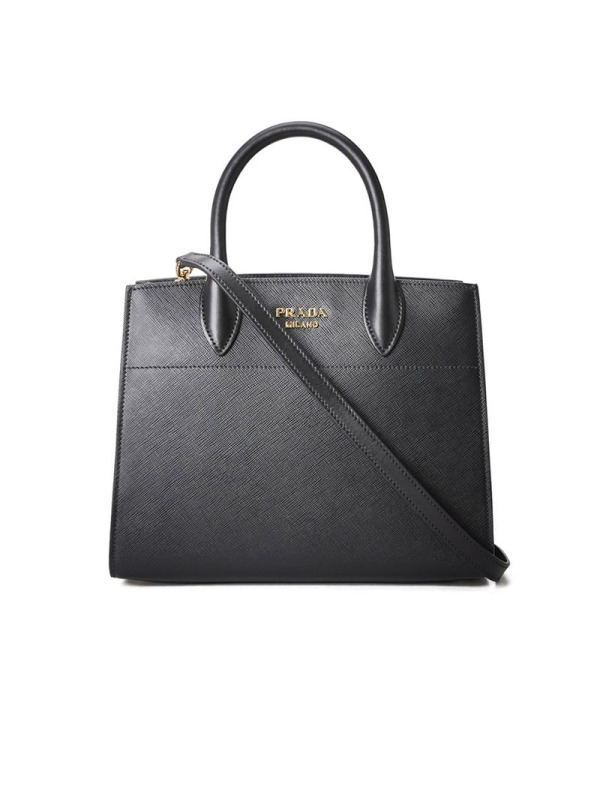 PRADA/普拉达 女士BIBLIOTEQUE风琴侧边中号手拎斜挎包 1BA050