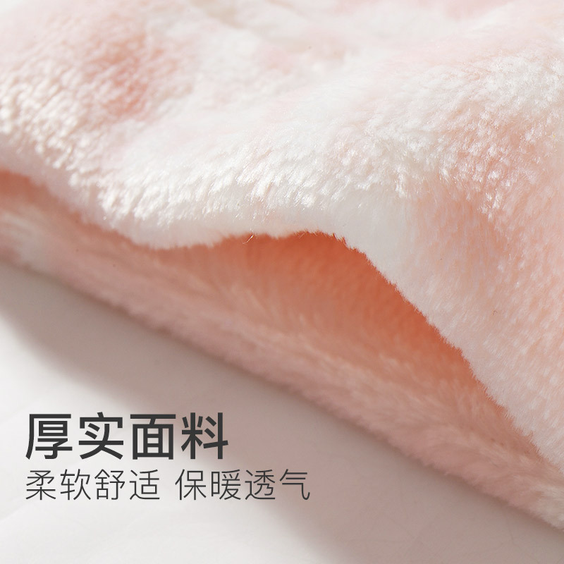 爱帝秋冬新品女睡袍珊瑚绒睡衣加绒中厚保暖法兰绒性感睡裙
