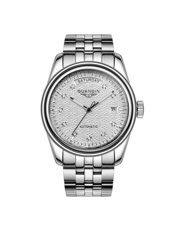 冠琴(guanqin)机械表gj16010 冠琴男士手表全自动机械表防水钢带手表