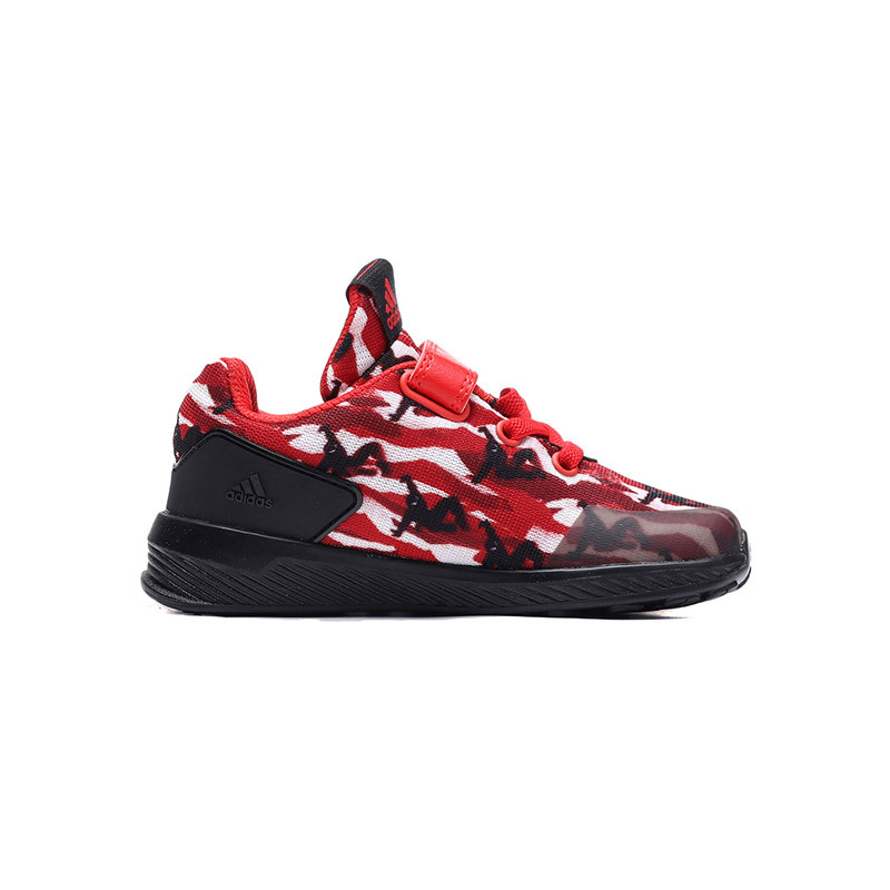 adidas童男婴童鞋蜘蛛侠魔术贴休闲运动鞋D97100 D97100红+黑+白