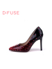 D:FUSE/迪芙斯春季牛皮浅口尖头超高跟单鞋女鞋DF61113117