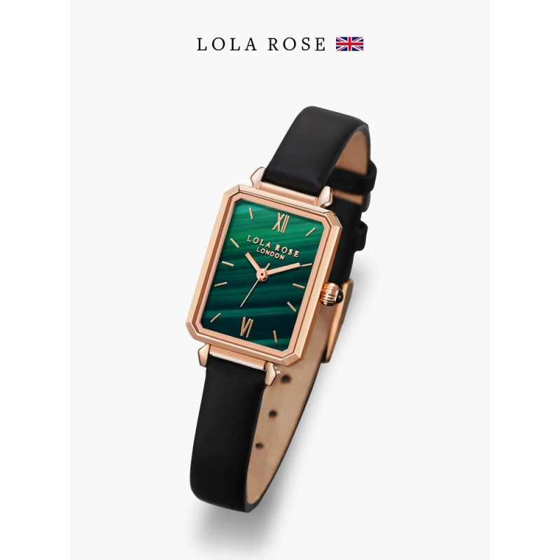 lolarose英国小众手表女女学生简约文艺风女表小绿表