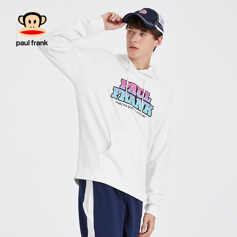 Paul Frank/大嘴猴【商场同款】秋冬款卫衣男简约休闲上装潮