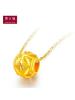 周大福（CHOW TAI FOOK)路路通转运珠足金黄金坠（计价工费48元）F149078