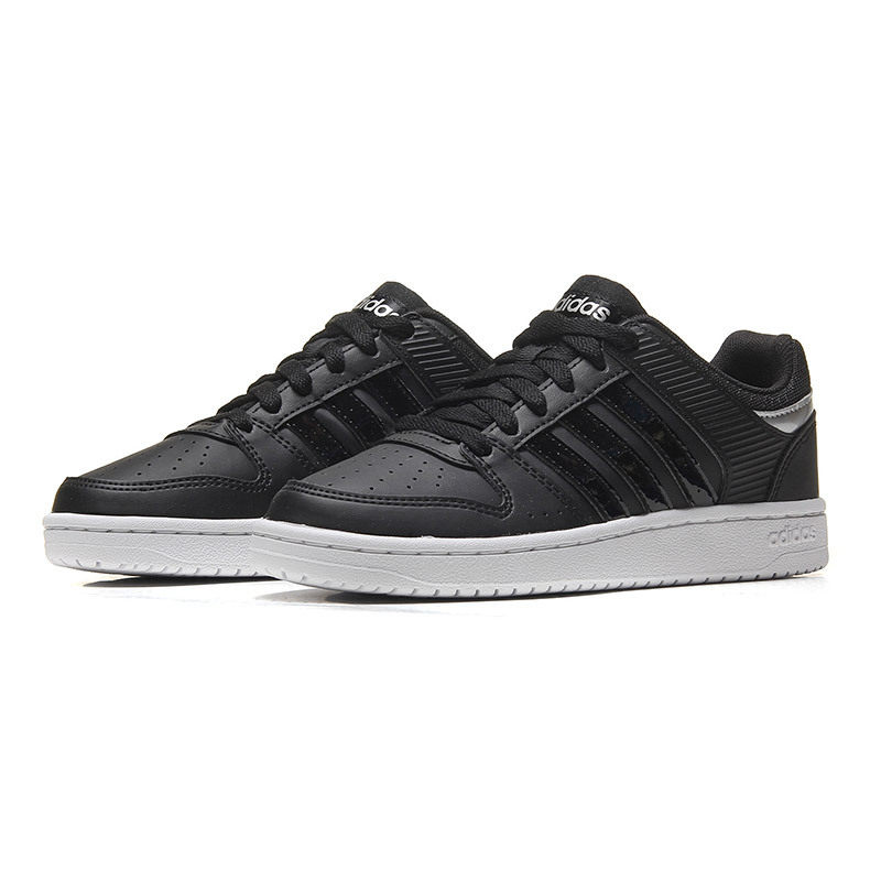【自营】adidas阿迪达斯NEO女子板鞋休闲运动鞋DB2550 DB25501号黑色+1号黑色+暗银金属
